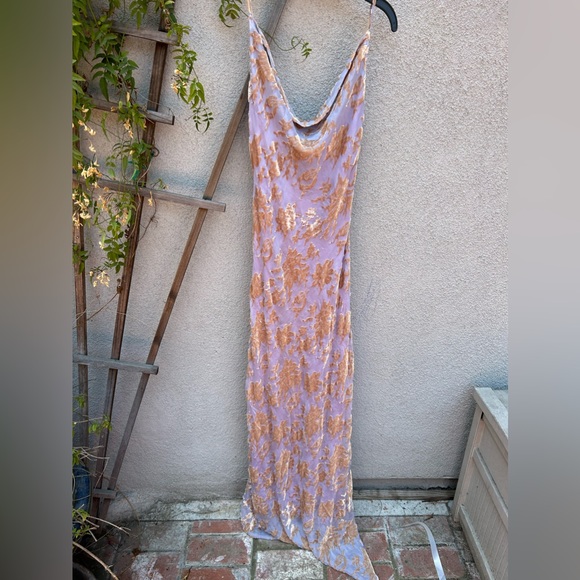 Rat & Boa ‘Athena’ Silk Floral Maxi Dress Purple - Picture 12 of 15